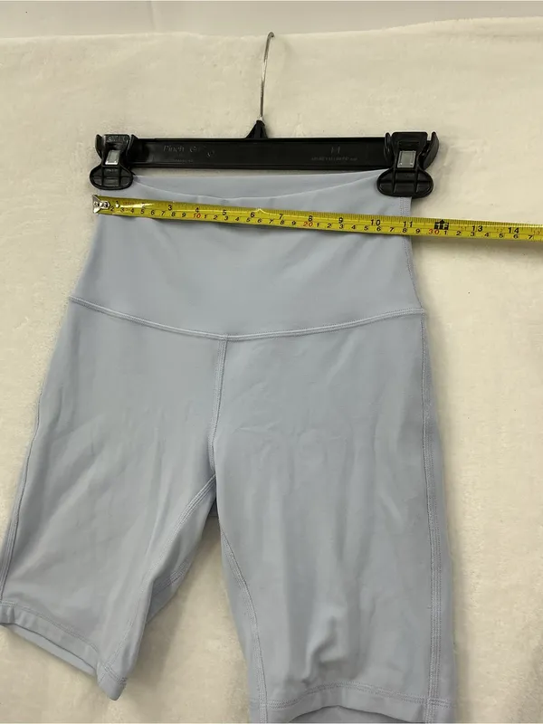 Lululemon High-Waist Light Blue Women’s Bike Shorts 1146 - Image 3