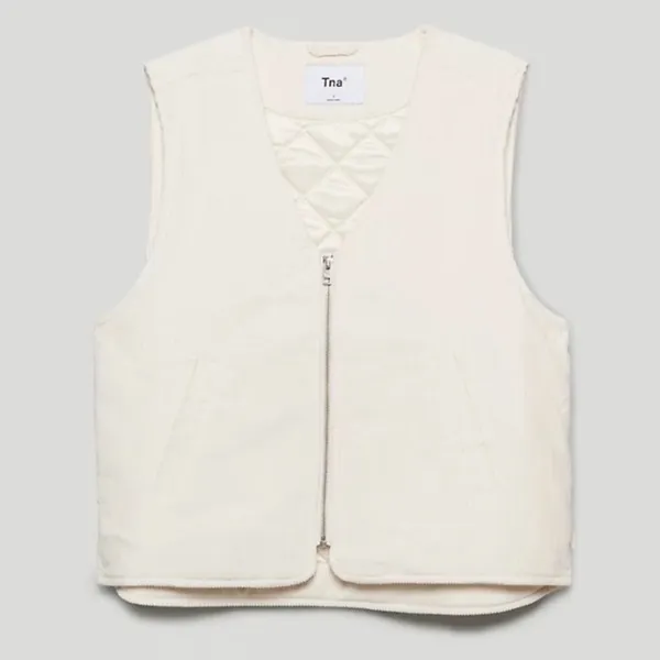 ARITZIA Tna Corduroy Down Sleeveless Puffer Vest Jacket - Image 3