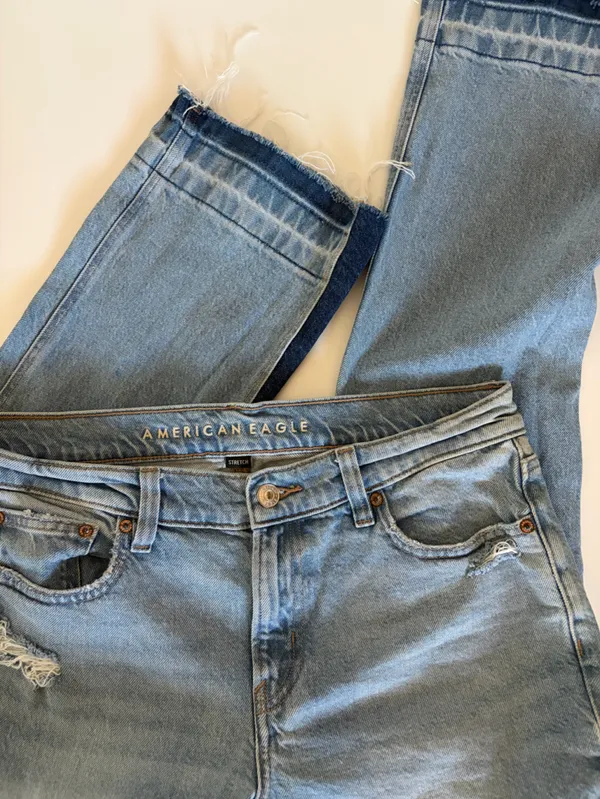 American Eagle Outfitters 90’s Low Rise Skinny Kick Jeans Size 10 - Image 3