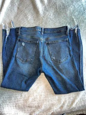 High Waisted Slim Straight Jeans - Image 4