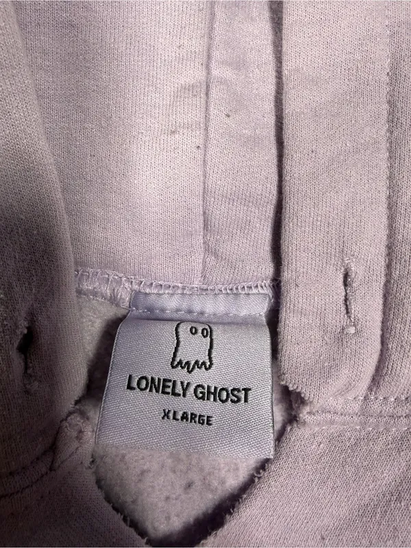 Lonely Ghost Lavender Pullover text me when you get home Hoodie XL - Image 4