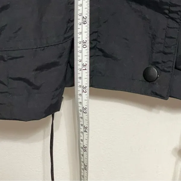 Woman Within Hooded Utility Jacket Black Tan 18/20 NWOT - Image 5
