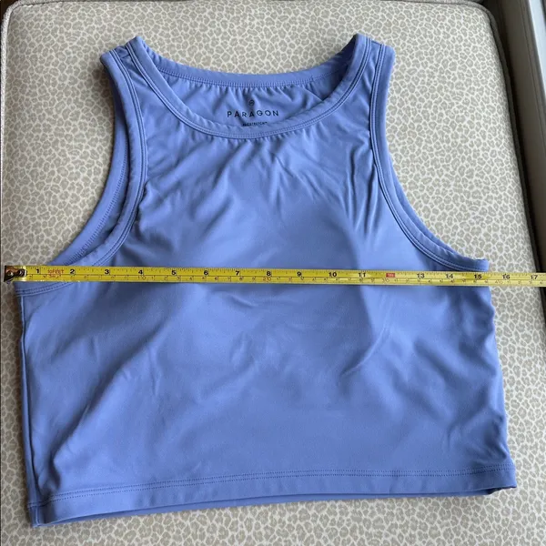 NWOT PARAGON RECSTRETCH Athletic Bra Crop Top in periwinkle size 2XL - Image 9