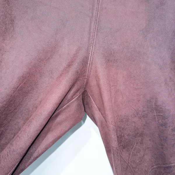 Free People Wine Purple Midnight Faux Suede Leggings Size 27 - Image 4