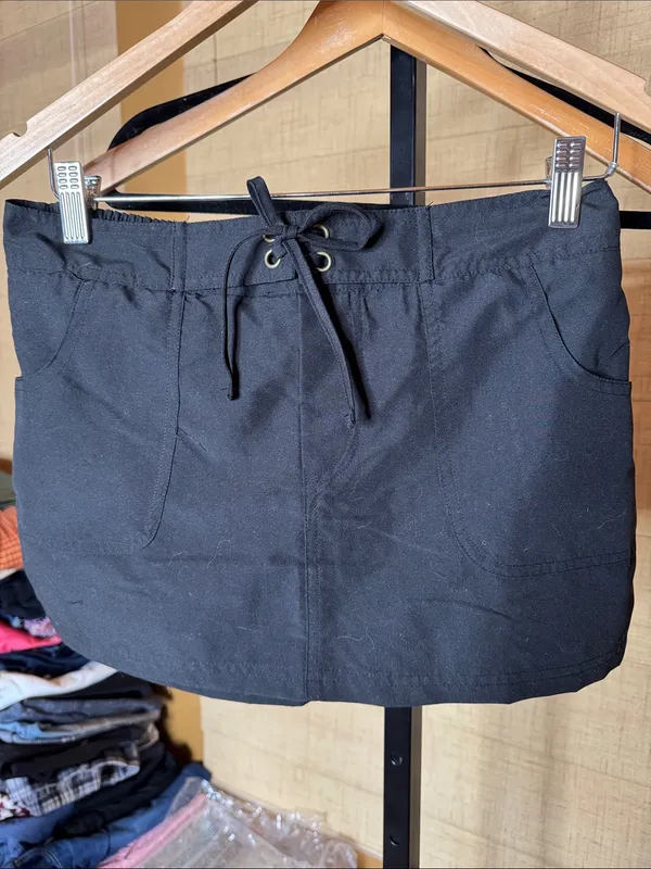NWT Kona Sol Black Quick Dry Swim Skort Cover-Up Size Small 4-6 Pockets - Image 3
