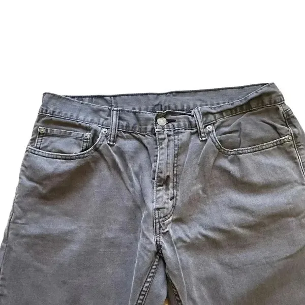 Levi’s Strauss Denim Jeans Black Gray #514 Straight Leg High Rise SZ 34 #1334 - Image 2