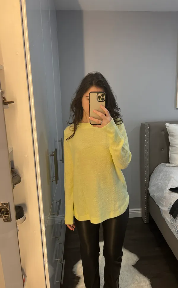 Loft Neon yellow  Sweater - Image 2