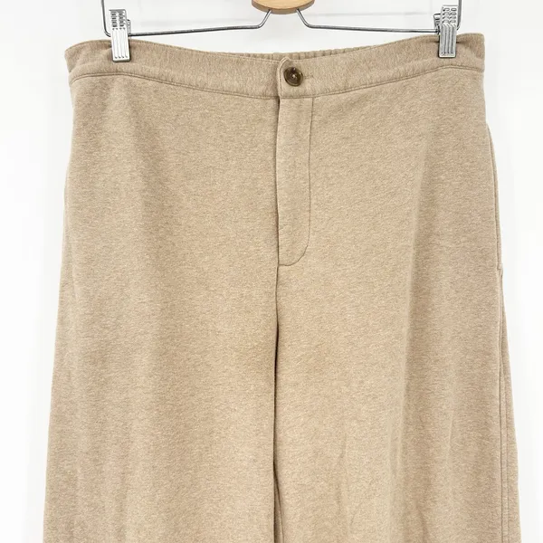 Vince Womens Tan Brushed French Terry Minimalist Straight‎ Leg Pants L - Image 3