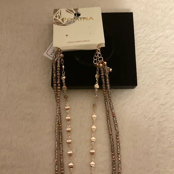 Pomina Three tier Necklace Gold - Image 4
