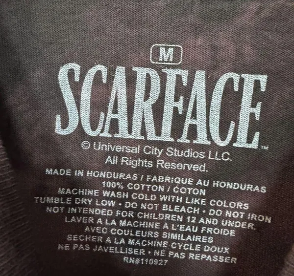Scarface Tony Montana The Drug Kingpin Movie Promo Tie Dye M - Image 4