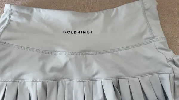 Gold-hinge blue skirt - Image 3