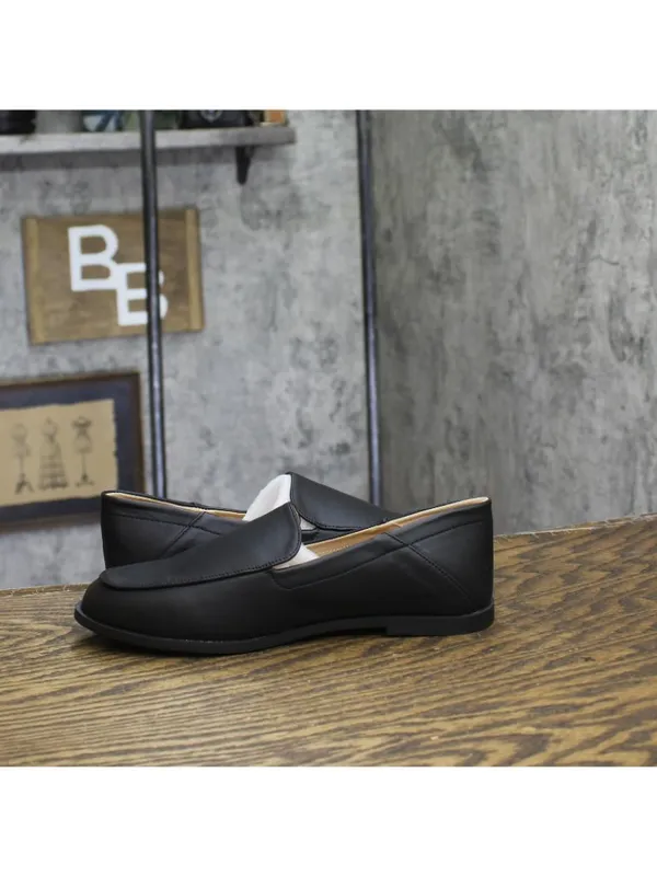 NWT Journee Collection Foam Slip On Almond Toe Loafer Dress Flats Black 6M - Image 11