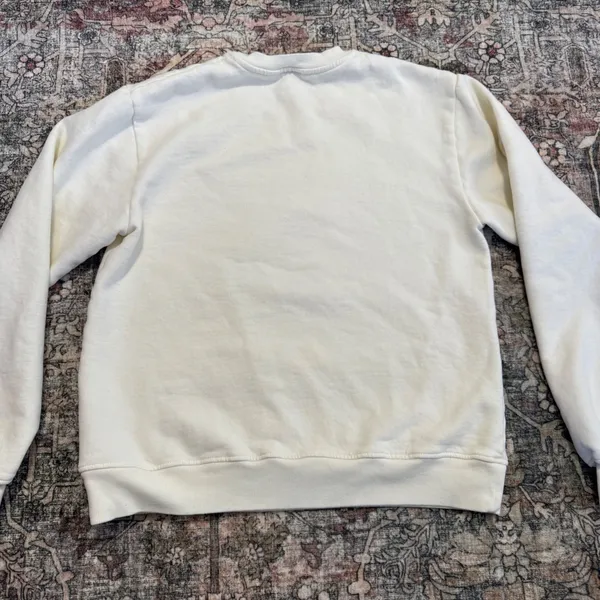 KULE The Buck‎ White Deer Graphic Crewneck Sweatshirt Women's Size Small - Image 4
