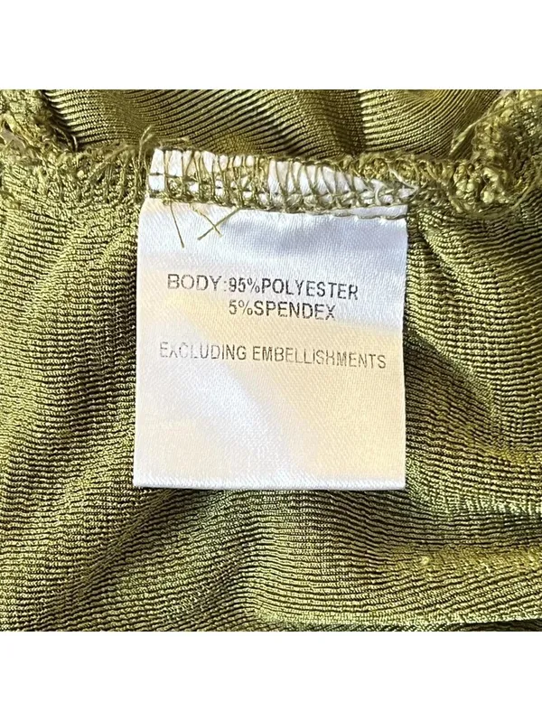 princess polly y2k fairycore grunge olive green halter top size xs 💚 - Image 6
