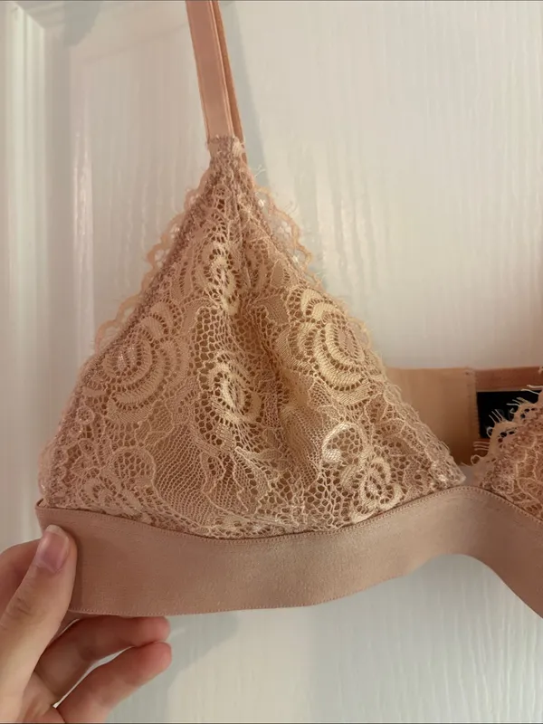 PEPPER everyday lace bralette size medium Tan - Image 3