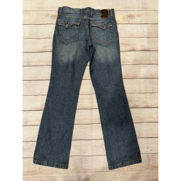 Lucky Brand Blue Mid Rise Flare Regular Length Denim Jeans Women's Size 8/29 - Image 3