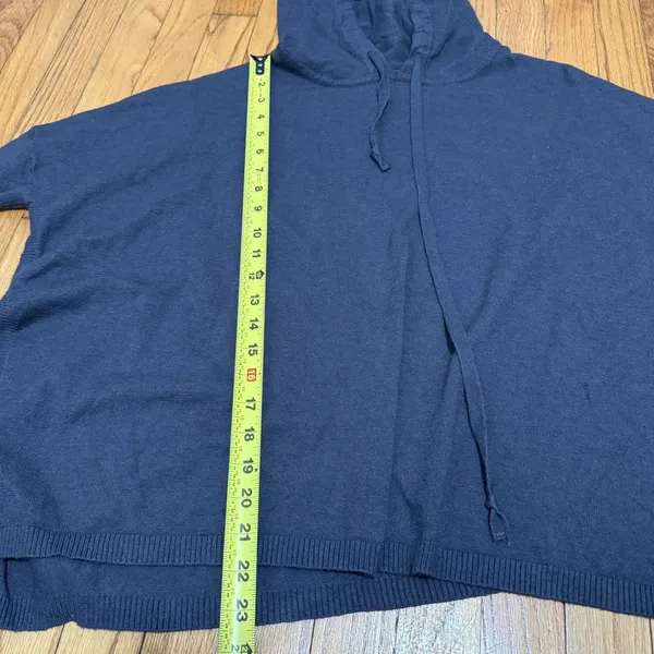 Mersea Gray Hooded Relaxed Fit Lightweight Sweatshirt One‎ Size - Image 4