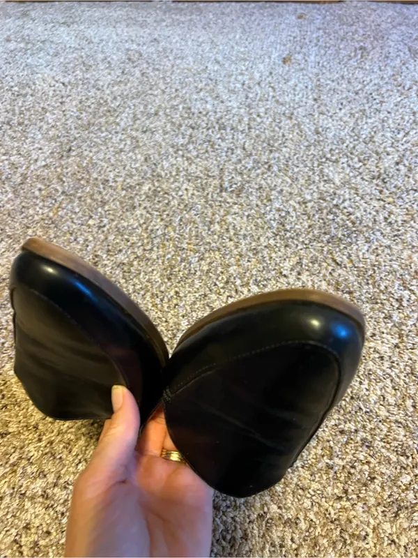 Madden Girl Black Vegan Leather Slip-On Loafers Mules ❤️ - Image 5
