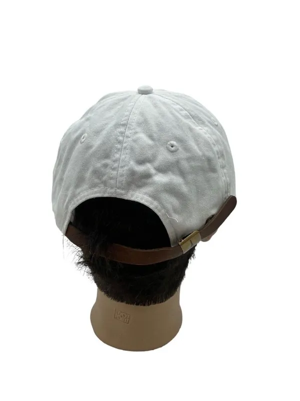 Chi Omega White Hat Baseball Cap Sorority Womens Greek Letters Embroidered Adams - Image 5