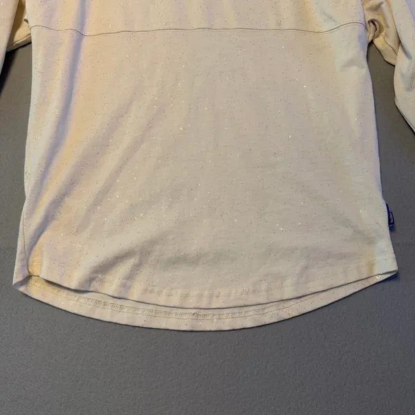 Disney Spirit Jersey 50th Anniversary Castle Top Cream Gold Women XS - Image 10