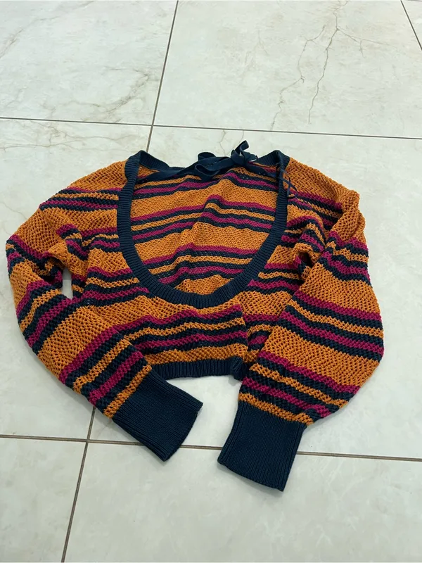 Anthropologie Multicolor Striped Knit Set Size XXS - Image 6