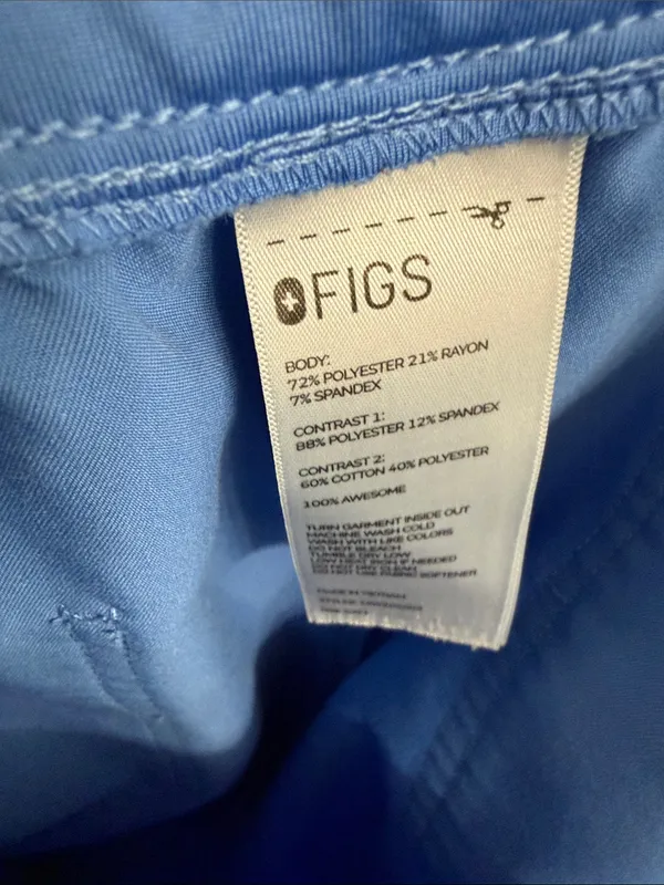 Figs Women’s 4X  Light Blue Drawstring technical collection scrub pant Joggers - Image 3
