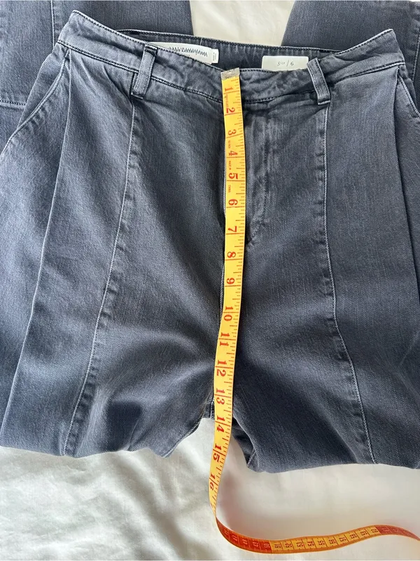 Anthropologie pilcro Black Wide-Leg Jeans with Front Seams - Image 7