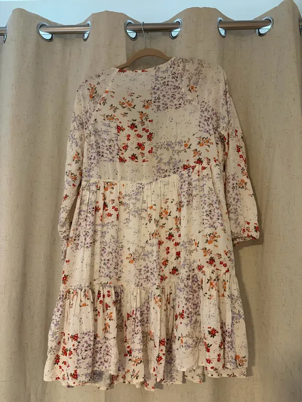 Floral dress Tan Size M - Image 2