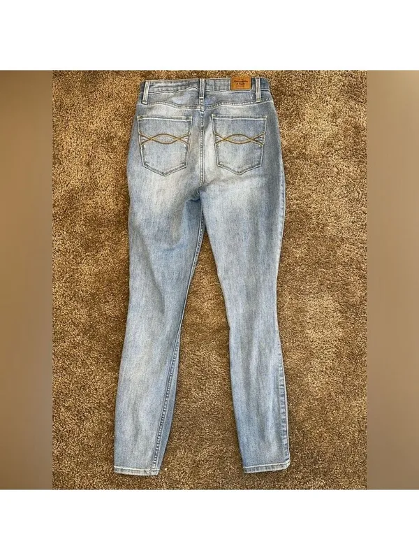 Abercrombie & Fitch Curve Love High Rise Super Skinny Jeans 2 Regular - Image 5