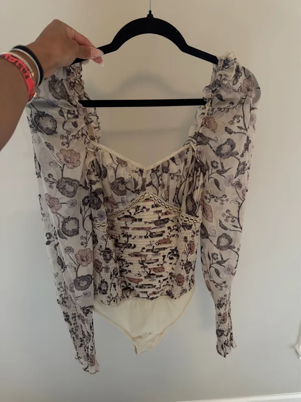 free people floral bodysuit - Image 5