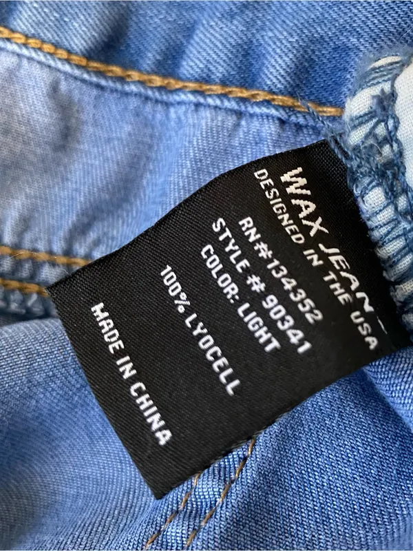 WAX JEAN Lyocell Wide Leg Jeans - Image 4