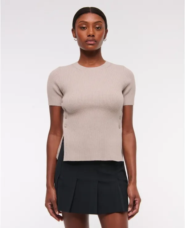 Abercrombie & fitch side button sweater NWT - Image 2