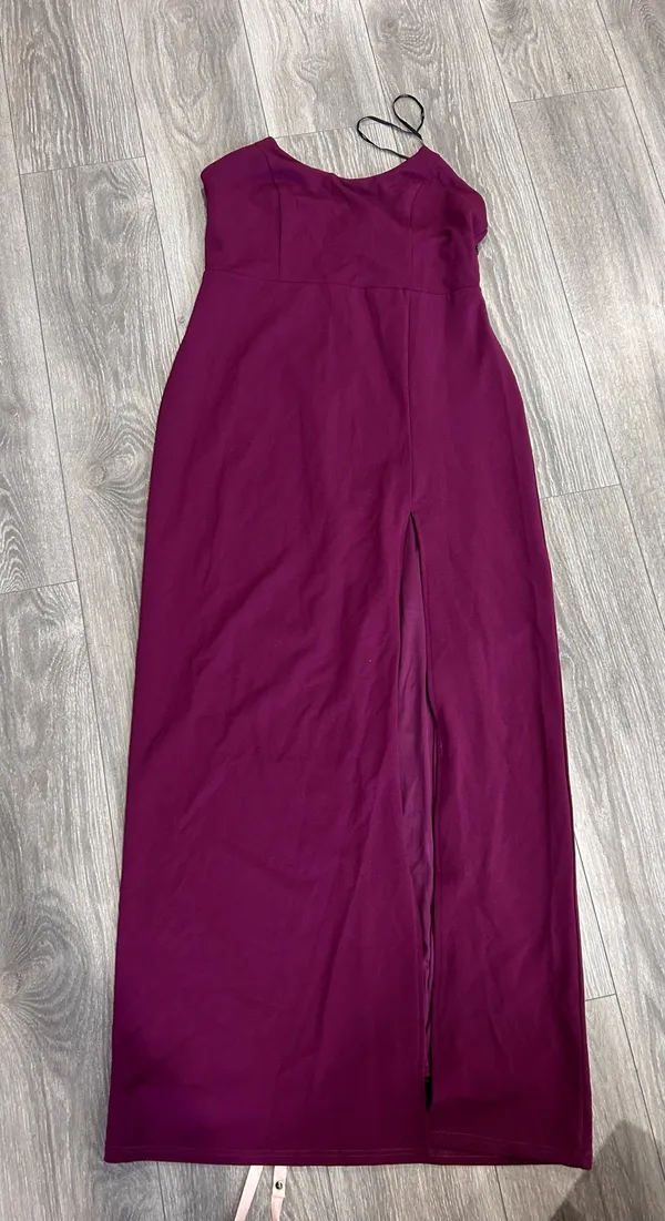 New Lulus Sensational Beauty Plum Purple Strapless Maxi Dress Size XXL MSRP $79 - Image 6