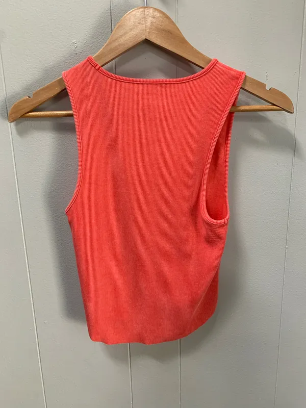 American Eagle Ribbed Tank Top Medium - Image 2