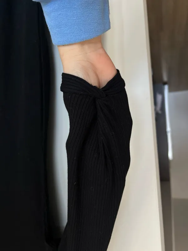 Reformation Belmont Knit Dress black xs - Image 9