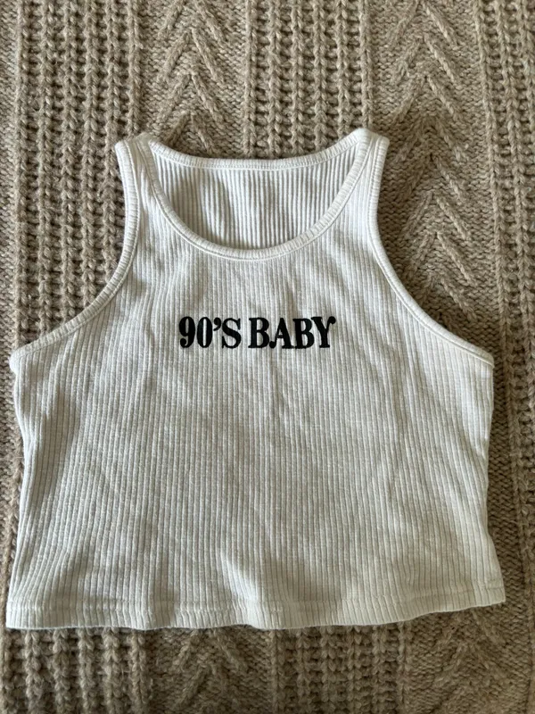 90s Baby White Tank - Image 3