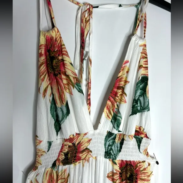 Sunflower Season Maxi Dress in white size Large. Timing brand. - Image 5