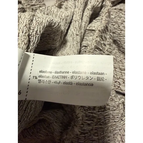Zara Wide Leg‎ Textured Elastic Waist Pants Resort Comfy Flowy Palazzo - Image 7