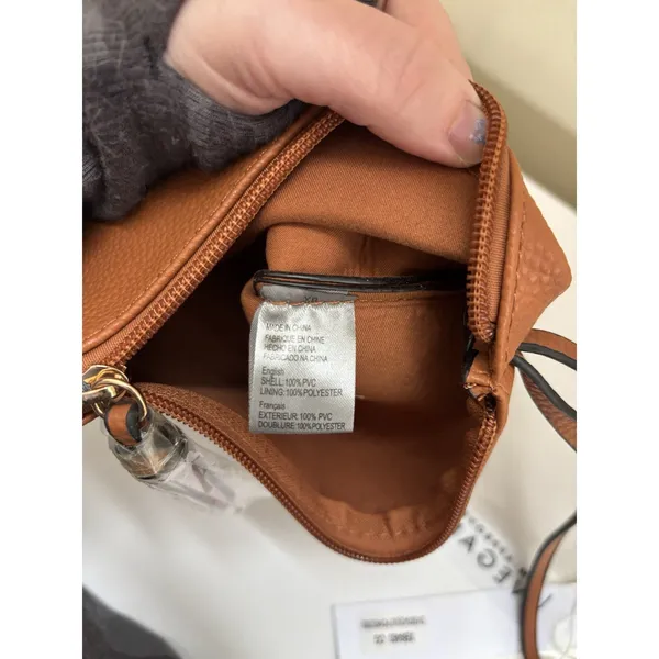 NWT Malibu Skye Brown Vegan Faux Leather Wristlet Purse Zipper Festival Concert - Image 6