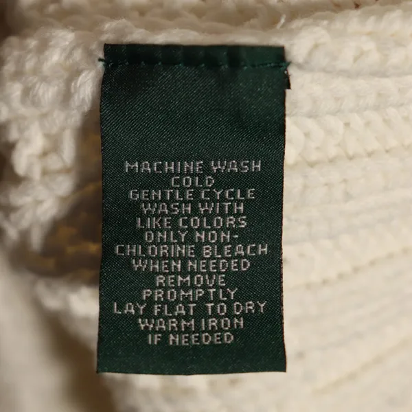 NWOT Lauren Ralph Lauren White Turtleneck Size Medium - Image 8
