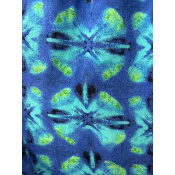 Women’s Lotus & Luna Small Blue & Green Patterned Harem Pants - Image 4
