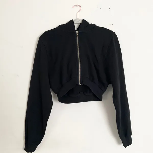 Alo Yoga Sweet Escape Zip Up Hoodie Black XS - Image 2
