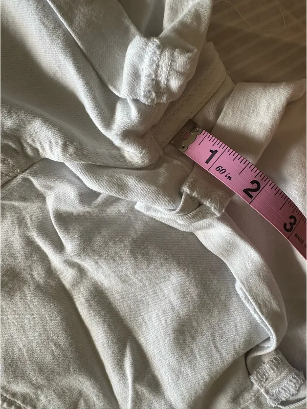 TNA White Shorts Aritzia Denim - Image 5