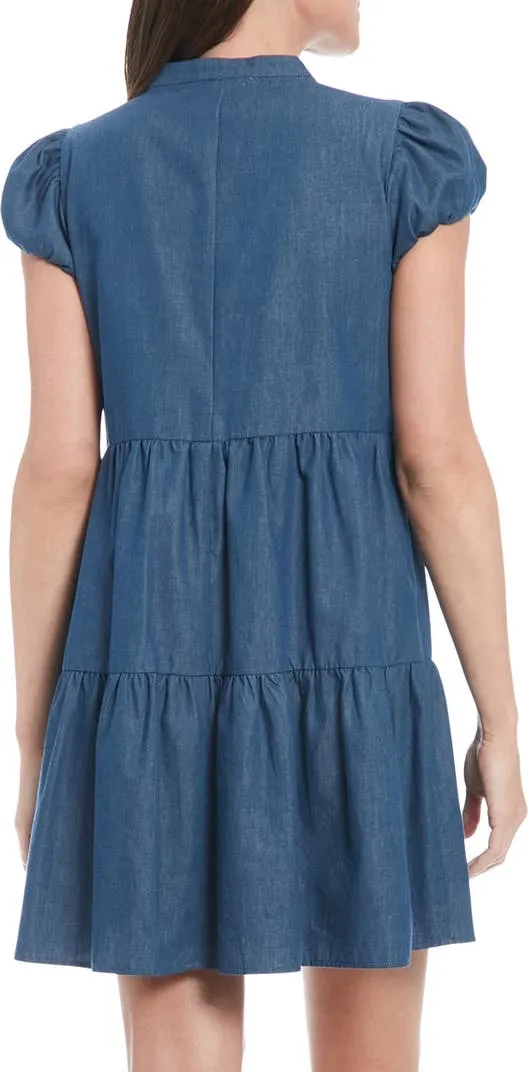 Denim Babydoll Dress London Times - Image 6