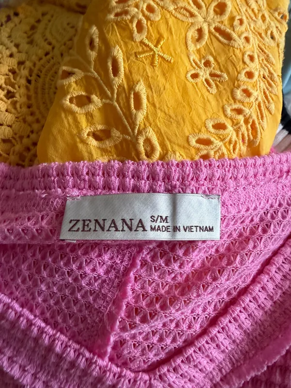 Zenana Pink Oversized Waffle Knit Top - Image 7