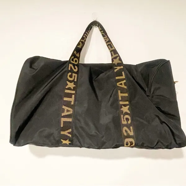 FENDI BLACK NYLON LEATHER 2 WAY‎ TRAVEL Duffle HAND BAG/1A4261 - Image 8