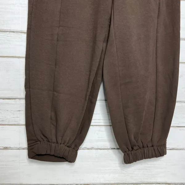 RISEN Drift Brown Wide Leg Jogger Pants Size Small Drawstring Elastic Waist - Image 8