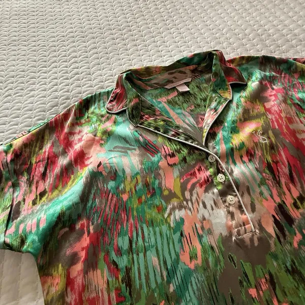 Victoria’s Secret Colorful Multi Color PJ Pajama Sleep Shirt Gown Sz M Medium - Image 13