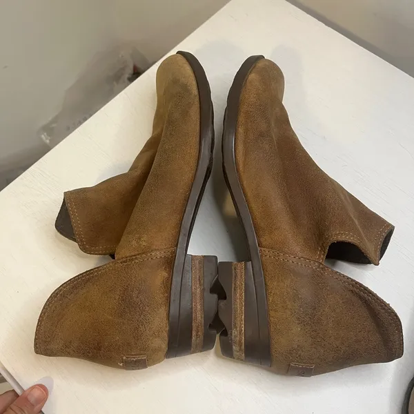 Sorel Lolla II Cut Out Bootie in Nuebuck Tan 9 - Image 6