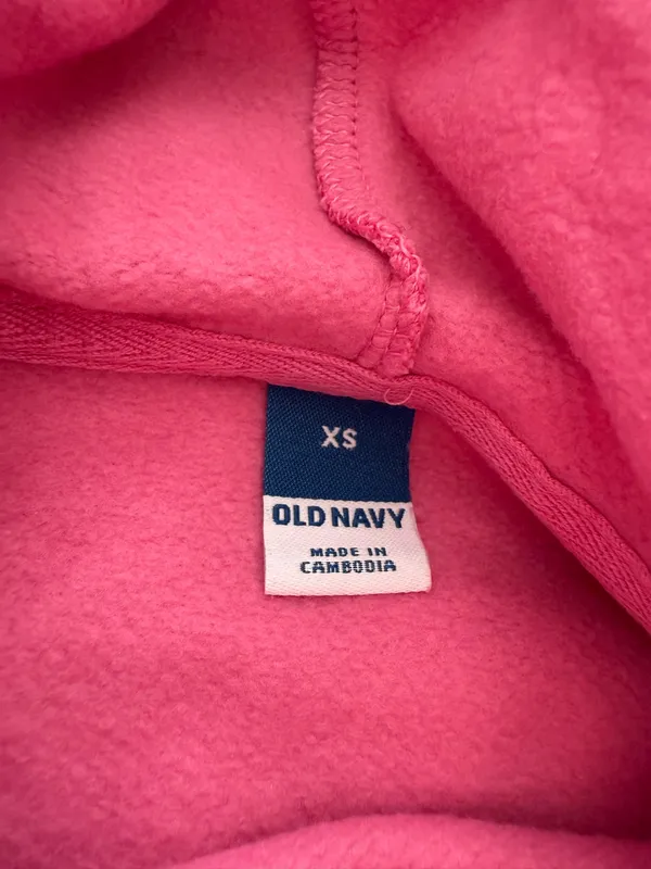 Pink Old Navy Cropped Hoodie - Image 4